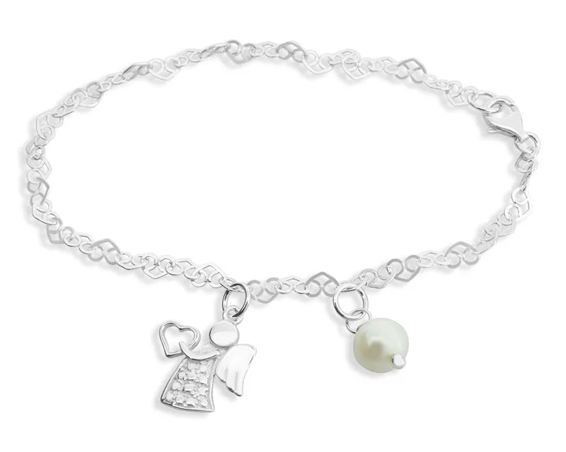 SILBERARMBAND ENGEL, ENGELSCHMUCK, ARMKETTCHEN, SCHUTZENGEL ARMBAND