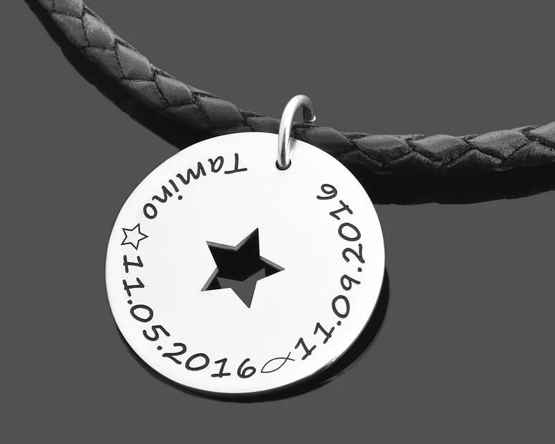 NAMENSKETTE FÜR MANN, HERRENKETTE GRAVUR, SCHMUCK KOMMUNION JUNGE, MÄNNERSCHMUCK