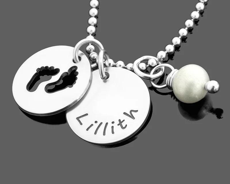 SILBERKETTE MIT GRAVUR, NAMENSKETTE SILBER, GESCHENK MAMA, SCHMUCK ONLINE