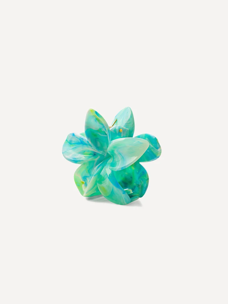 Pastel Petal Green Haarklammer