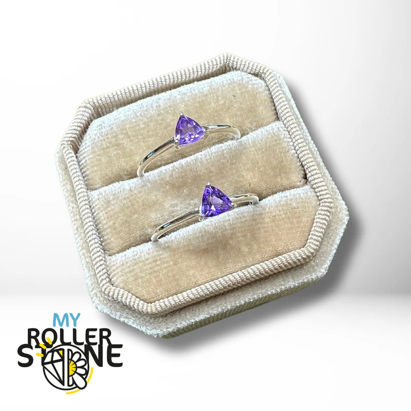 Trillon Amethyst Solitärring (4 Größen)