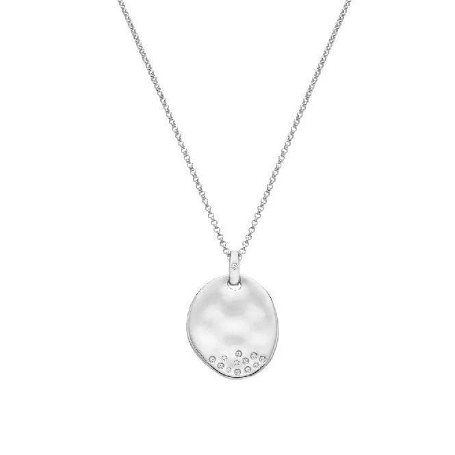 Silver Large Illuminate Pendant Necklace