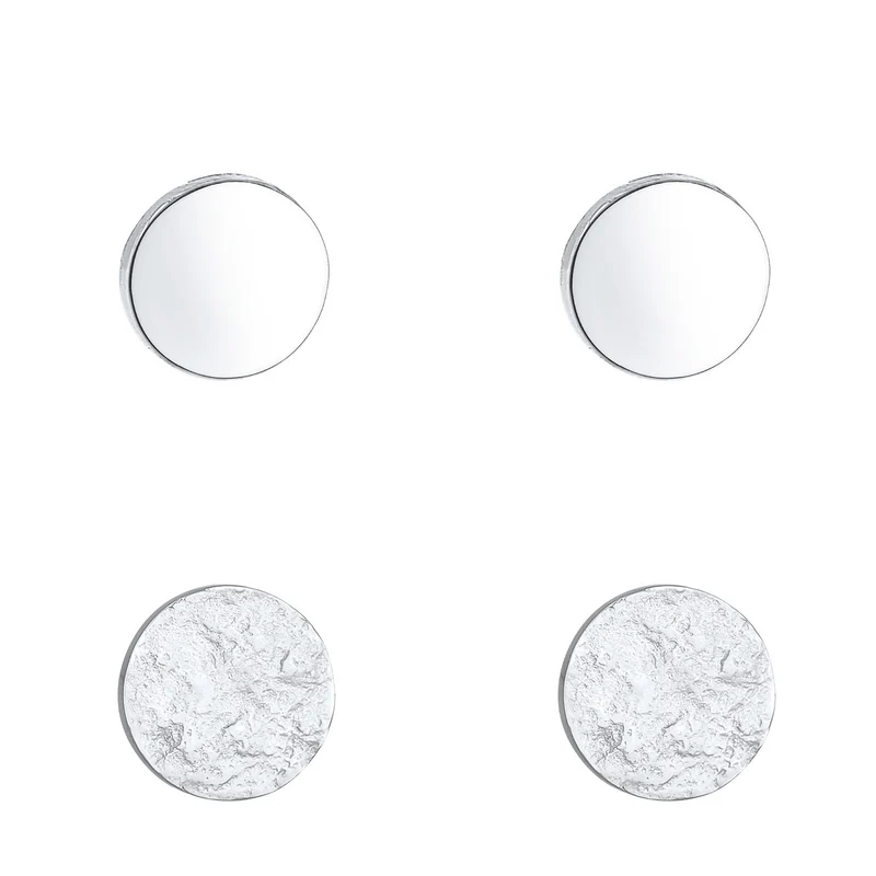Ohrstecker 2er Set Matt & Glänzend