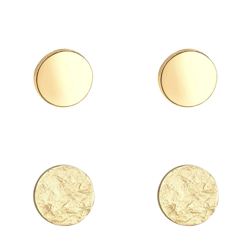 Ohrstecker 2er Set Matt & Glänzend
