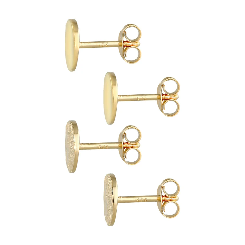 Ohrstecker 2er Set Matt & Glänzend