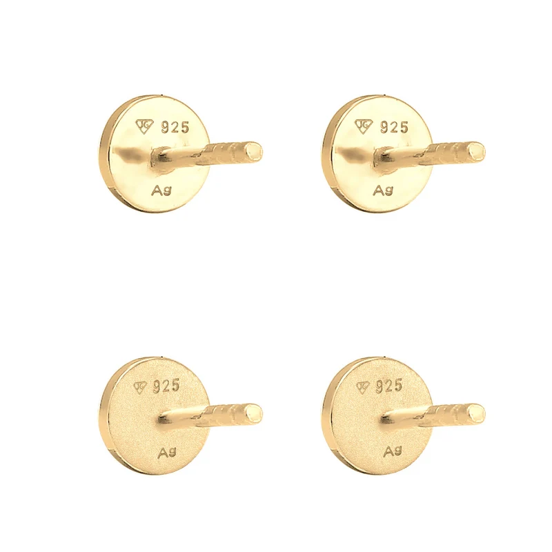 Ohrstecker 2er Set Matt & Glänzend