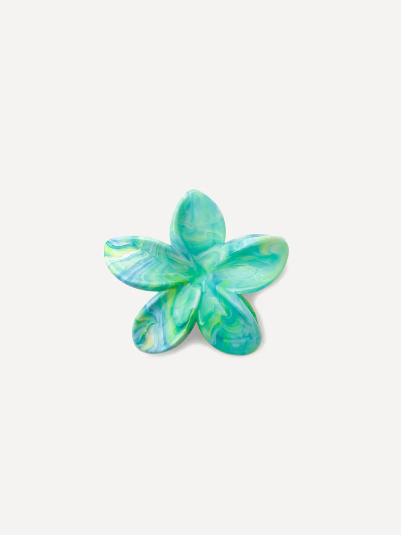Pastel Petal Green Haarklammer
