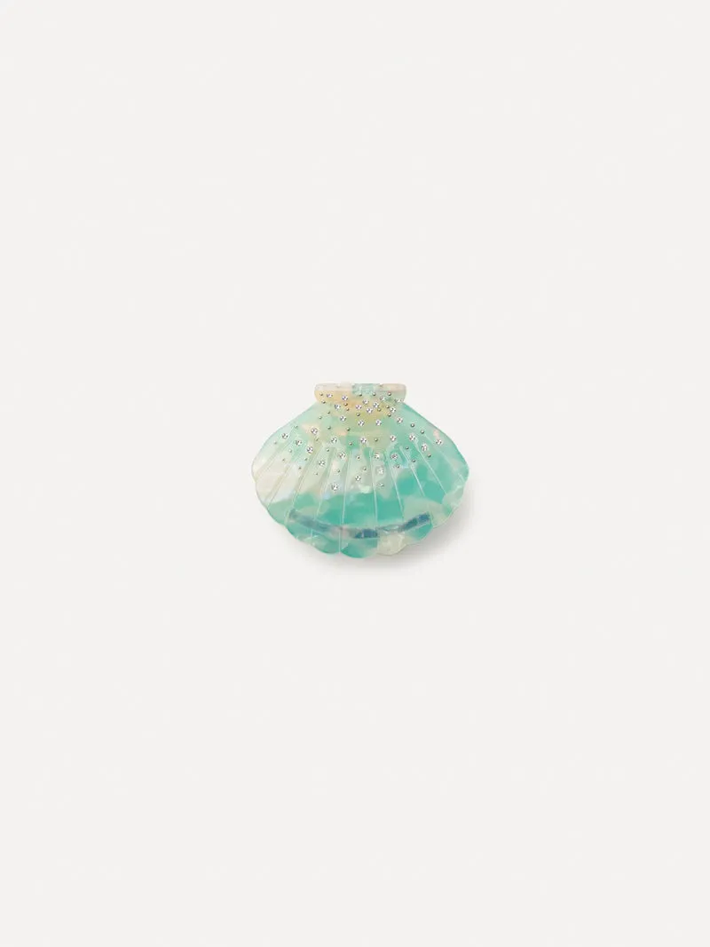 Lustrous Shell Blue Haarklammer