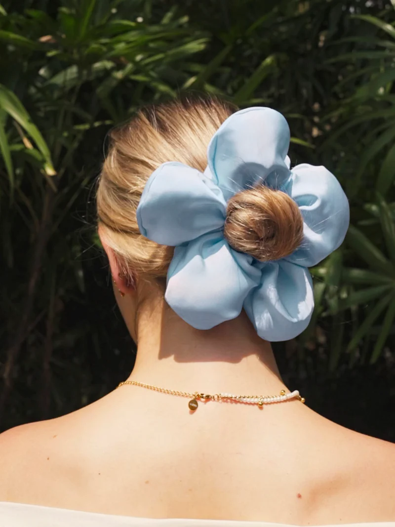 Cream Blossom Scrunchie