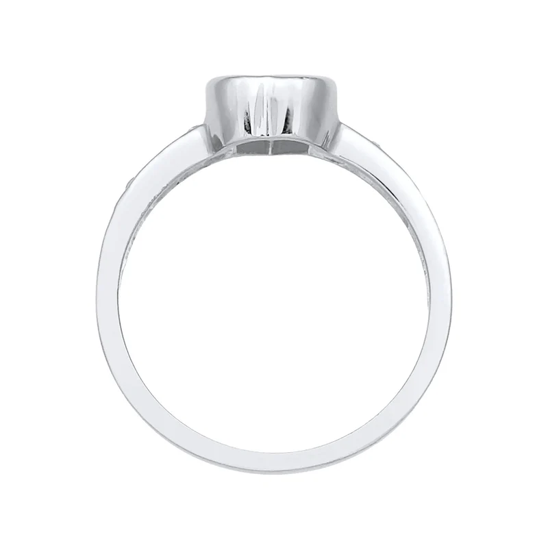 Ring Herz | Zirkonia ( Weiß )