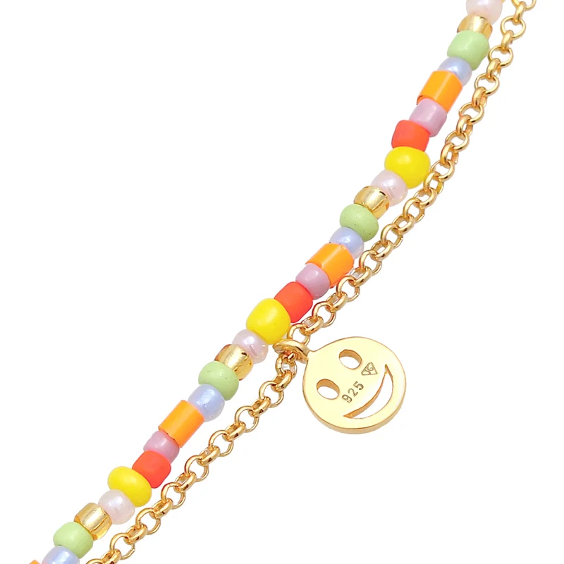 Layer-Armband Beads Bunt