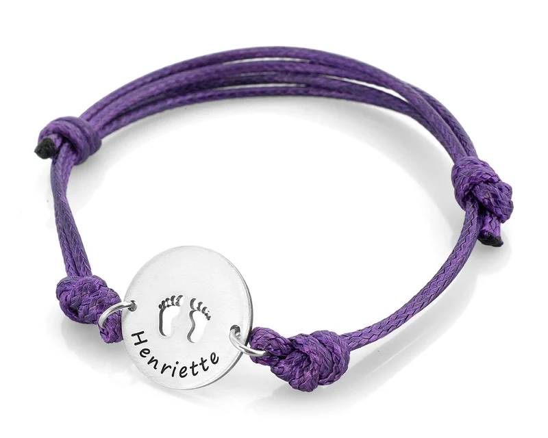 ARMBAND PERSONALISIERT, GEBURT SCHMUCK, BABYFÜSSE, SILBERSCHMUCK