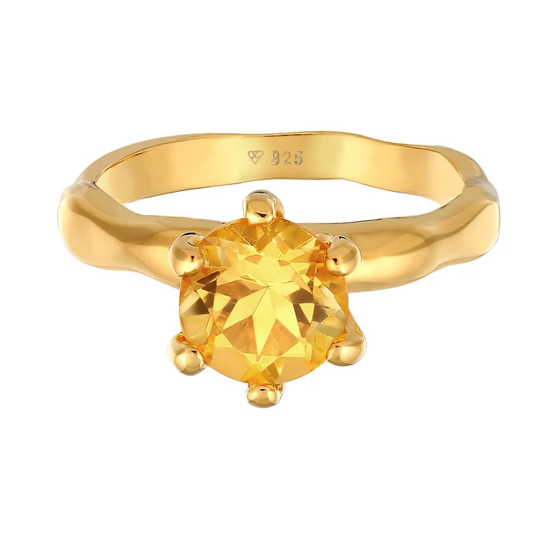 Verlobungsring | Citrin (Gelb)