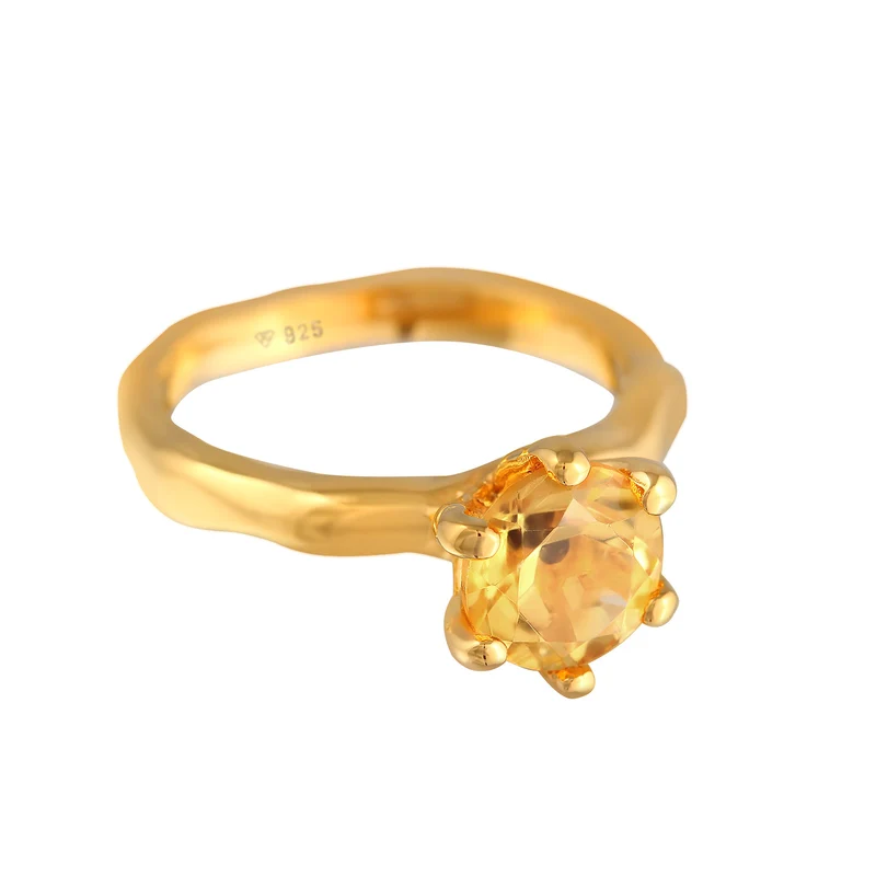 Verlobungsring | Citrin (Gelb)