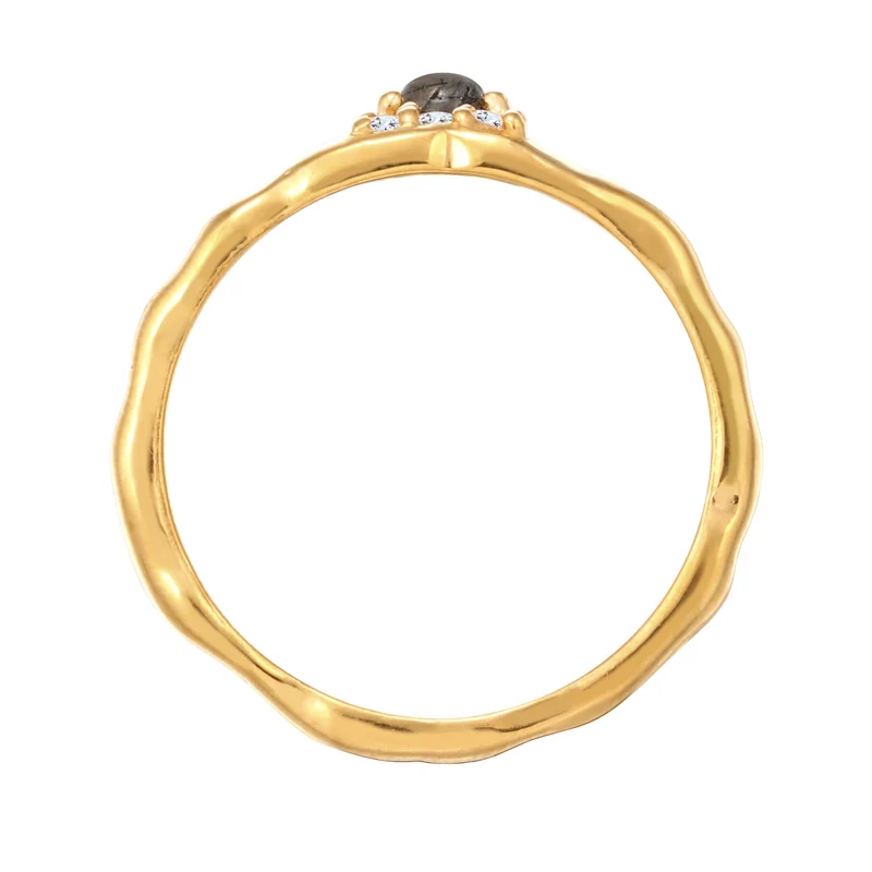 Ring Organic | Quartz, Topas ( Weiß )
