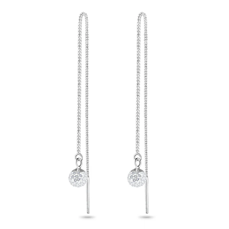 Ohrhänger Ear Chain | Kristall ( Weiß )