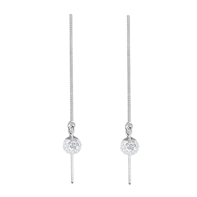 Ohrhänger Ear Chain | Kristall ( Weiß )