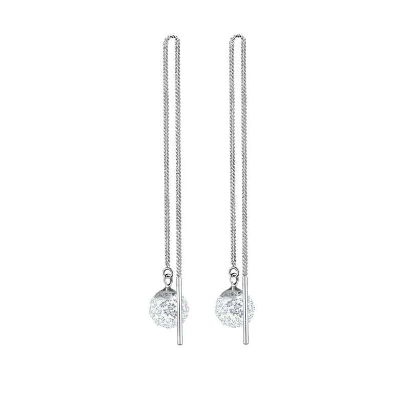 Ohrhänger Ear Chain | Kristall ( Weiß )