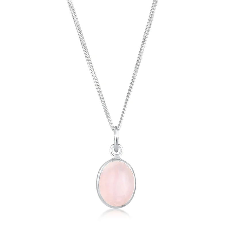 Halskette | Quarz (Rosa)