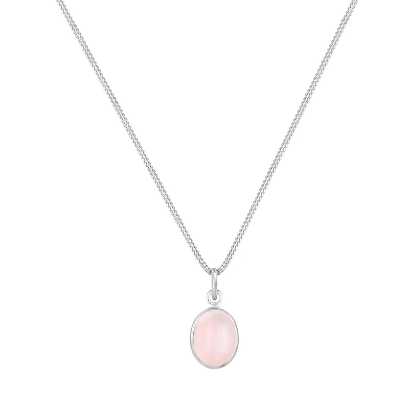 Halskette | Quarz (Rosa)