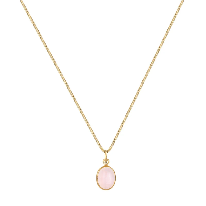 Halskette | Quarz (Rosa)