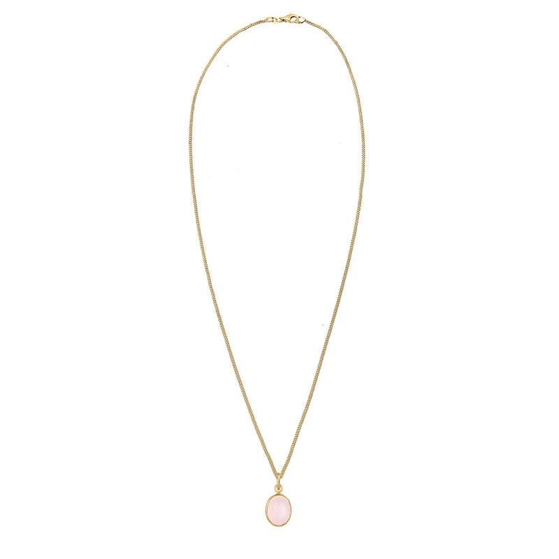 Halskette | Quarz (Rosa)