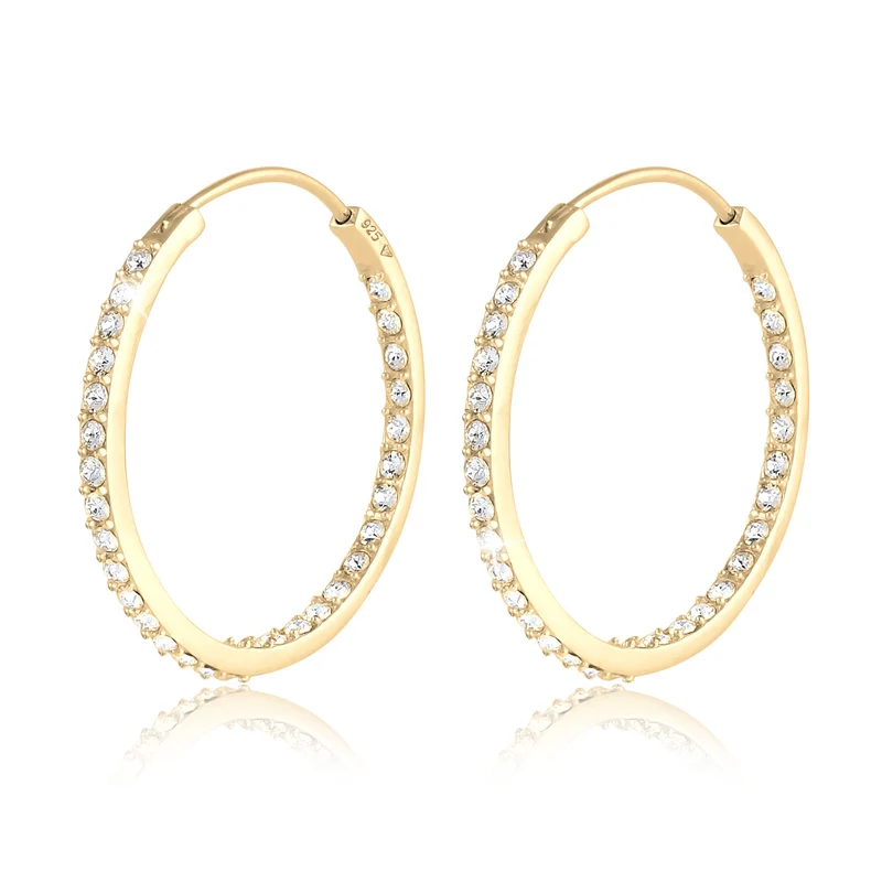 Creole | Mit Kristallen von Swarovski® (Weiß)