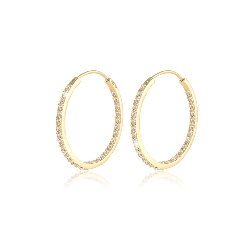 Creole | Mit Kristallen von Swarovski® (Weiß)