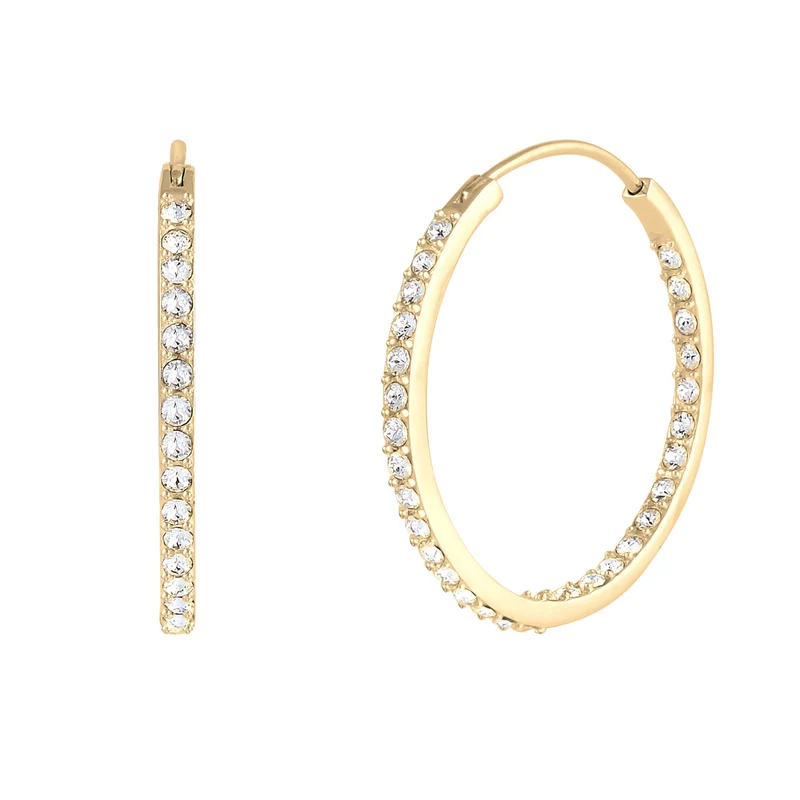 Creole | Mit Kristallen von Swarovski® (Weiß)