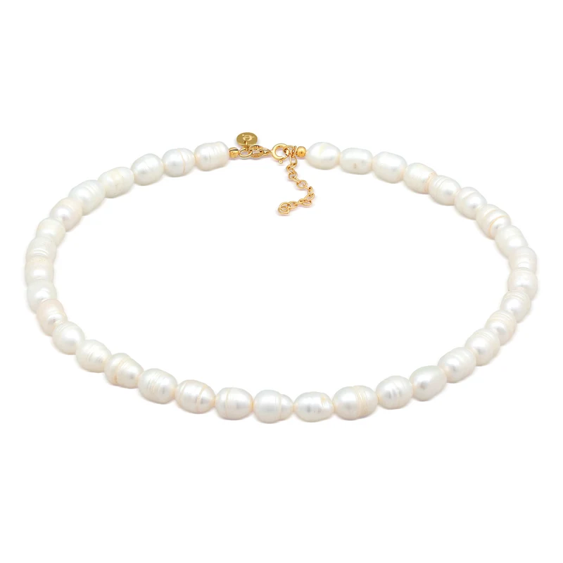 Barock Süßwasserperle Choker 925 Silber