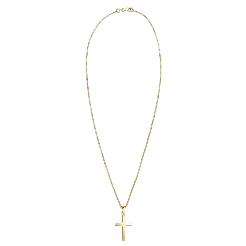 Halskette Kreuz | Diamant (Weiß, 0,005 ct)