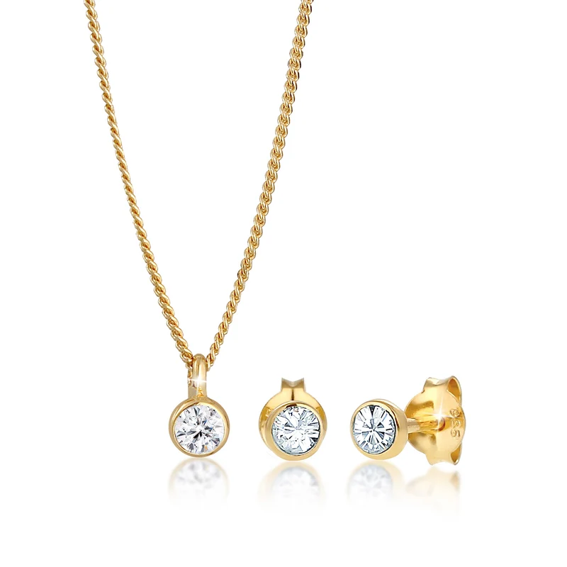 Halskette | Mit Kristallen von Swarovski® (Weiß)