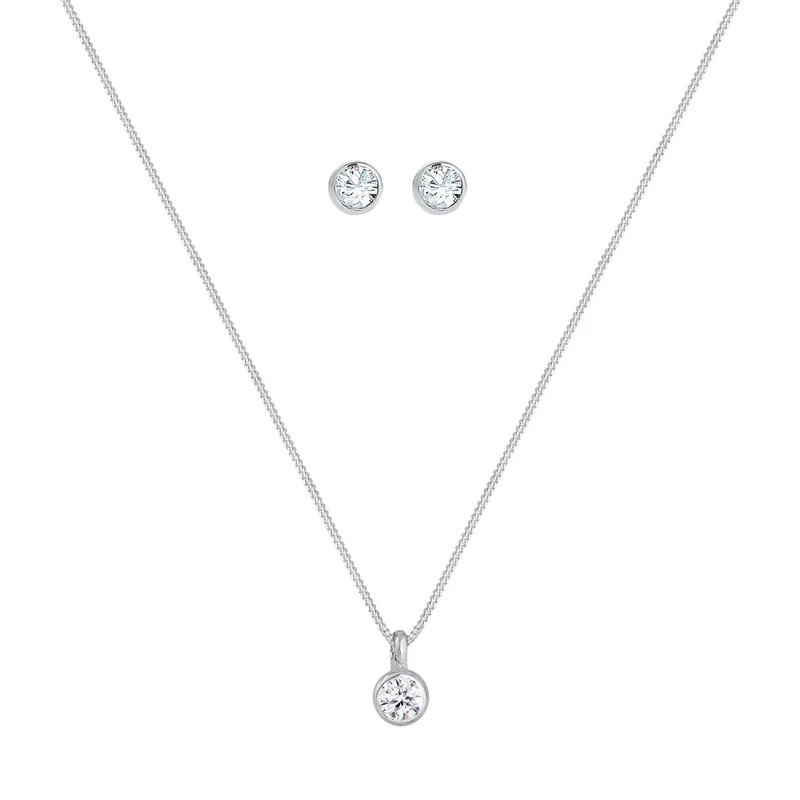 Halskette | Mit Kristallen von Swarovski® (Weiß)