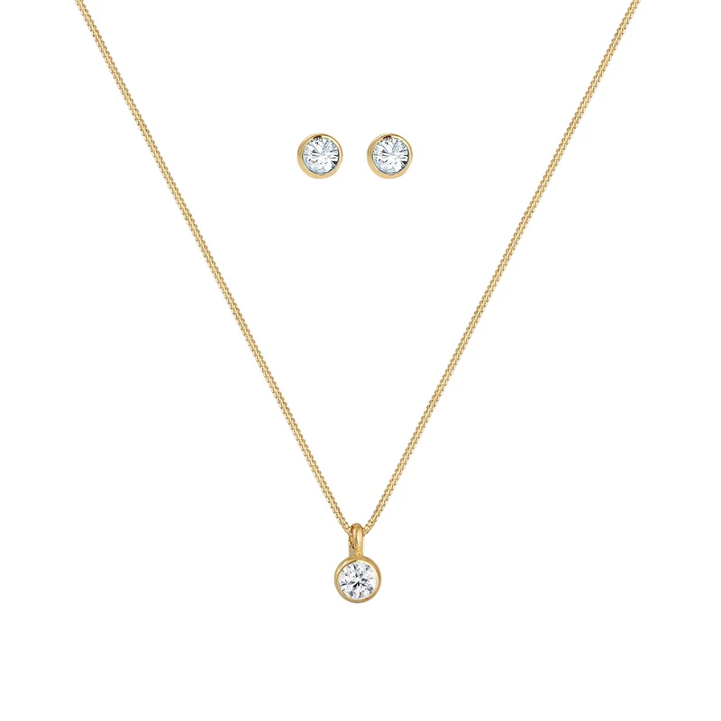Halskette | Mit Kristallen von Swarovski® (Weiß)