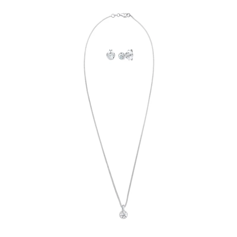 Halskette | Mit Kristallen von Swarovski® (Weiß)