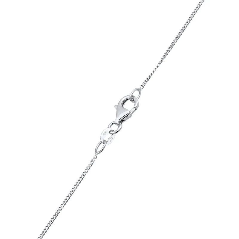 Halskette Kreis | Mit Kristallen von Swarovski® (Weiß)
