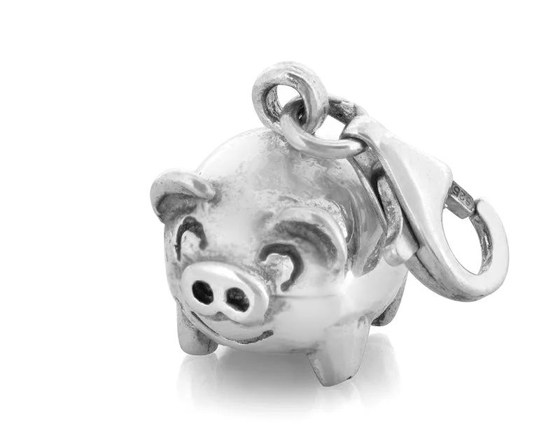 ANHÄNGER CHARM GLÜCKSSCHWEIN, GLÜCKSBRINGER SCHMUCK