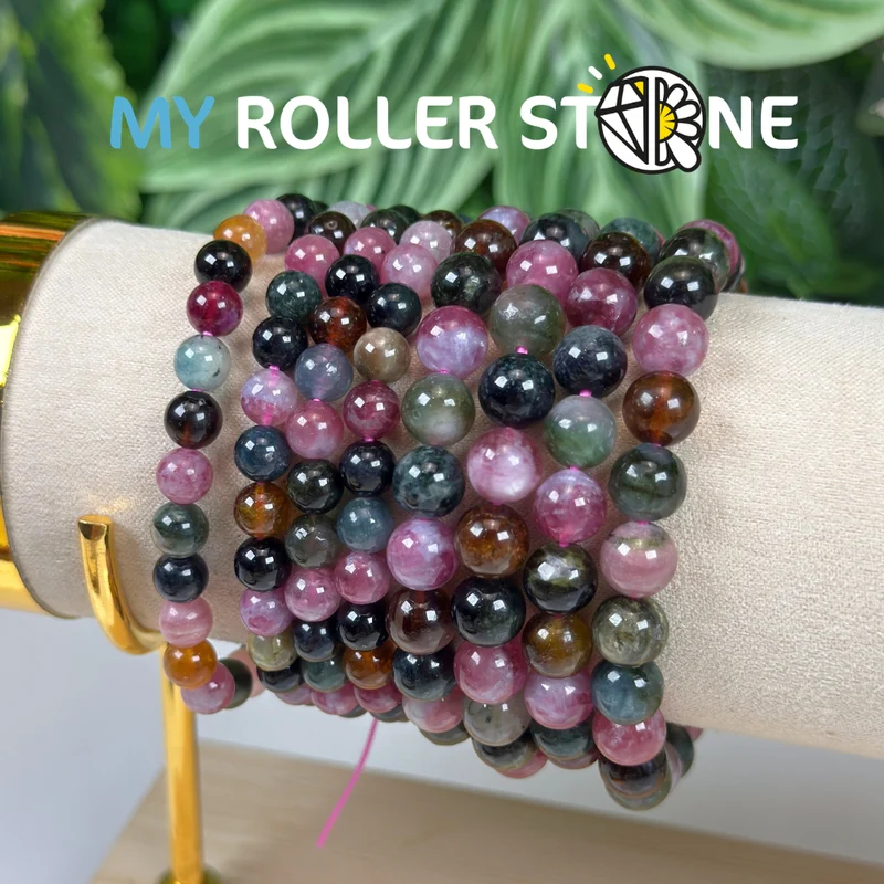 Mehrfarbiges Turmalin-Armband 5A