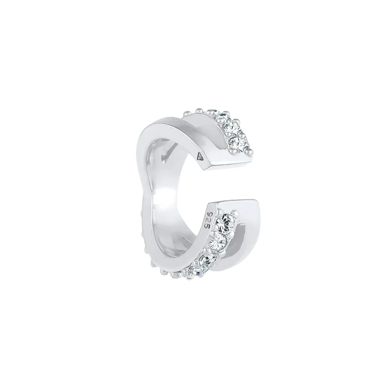 Earcuff | Kristall ( Weiß )