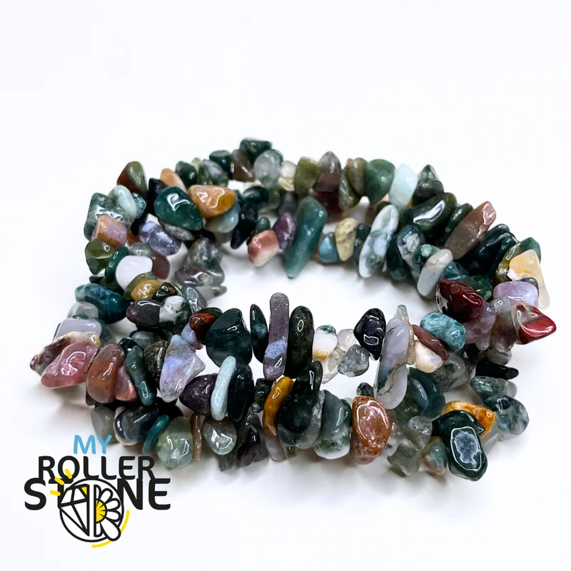 Indisches Achat-Chips-Armband