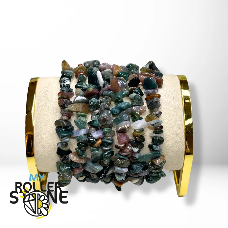 Indisches Achat-Chips-Armband
