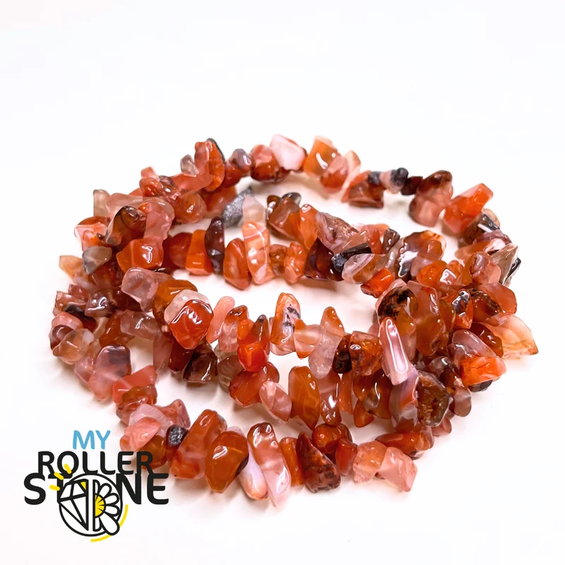 Armband mit roten Achatsplittern