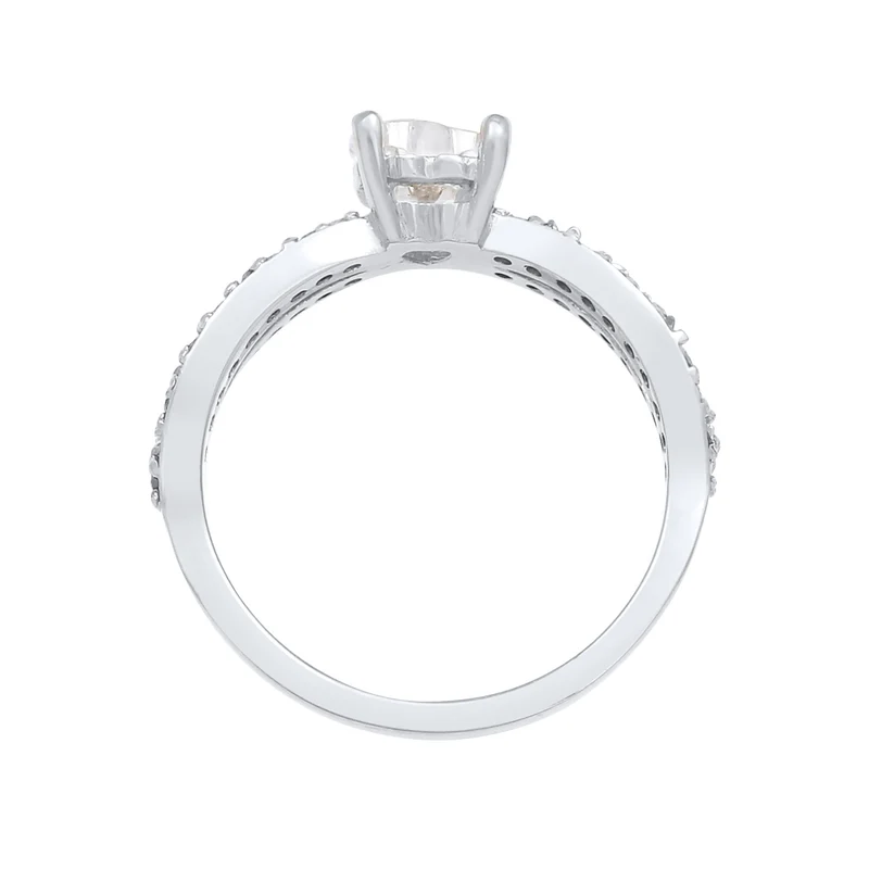 Ring Herz | Zirkonia ( Weiß )