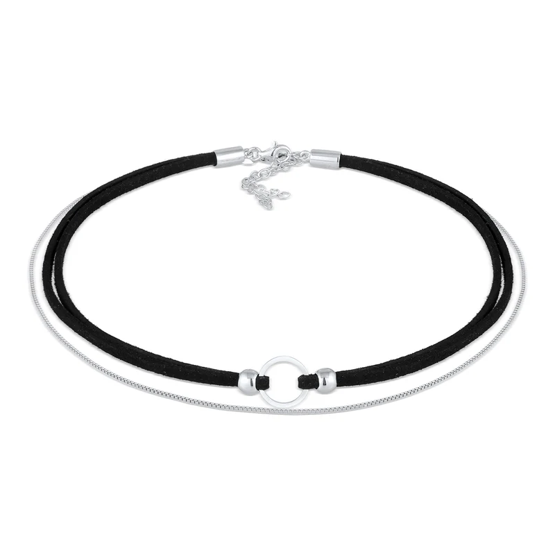 Choker Kreis | Kunstleder