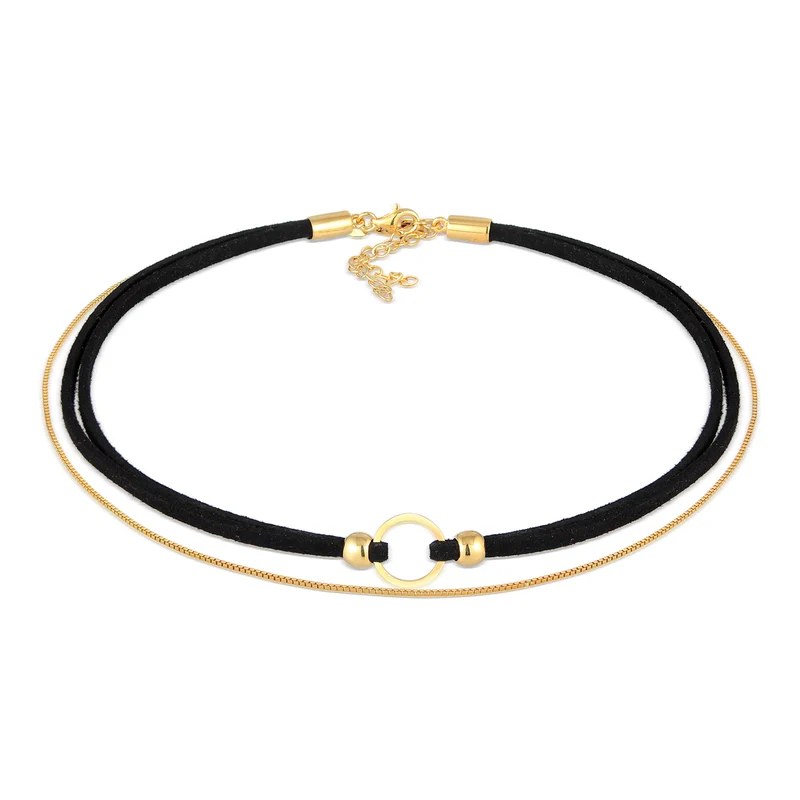 Choker Kreis | Kunstleder