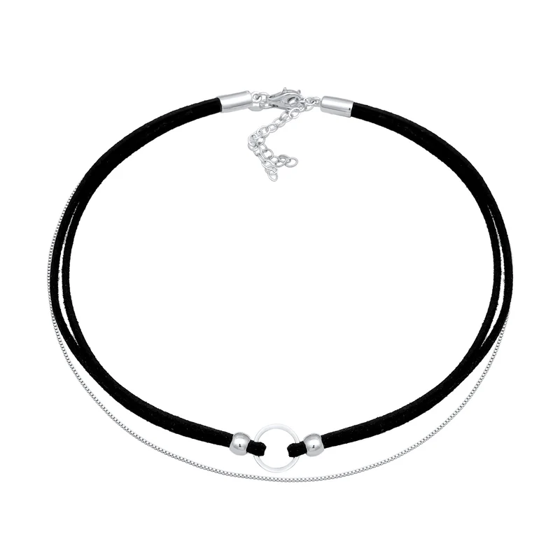 Choker Kreis | Kunstleder
