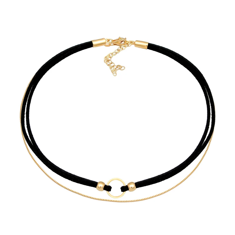 Choker Kreis | Kunstleder