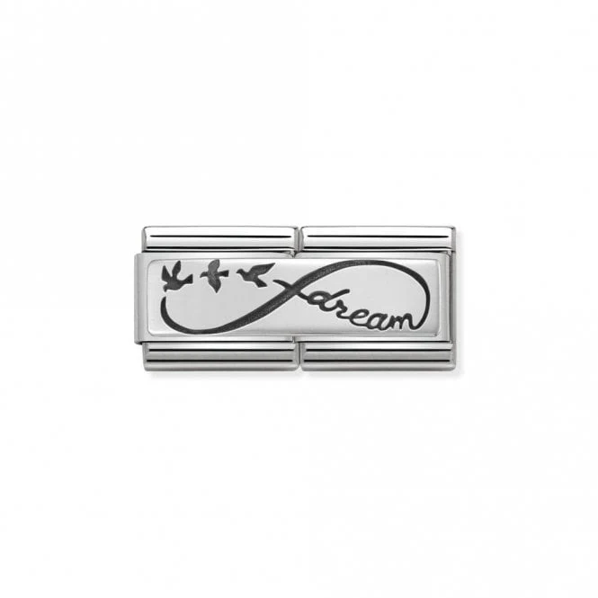 Silver Double Infinite Dream Love & Hearts Charms