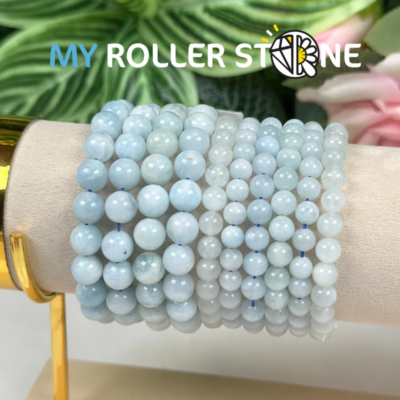 Aquamarin-Armband 3A