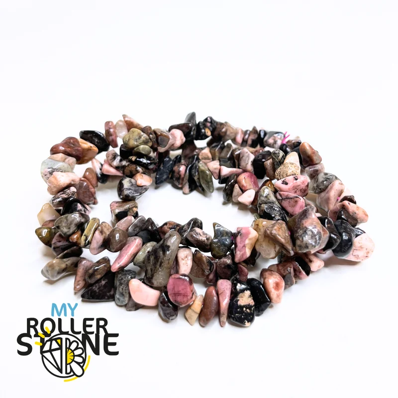 Australisches Rhodonit-Chips-Armband